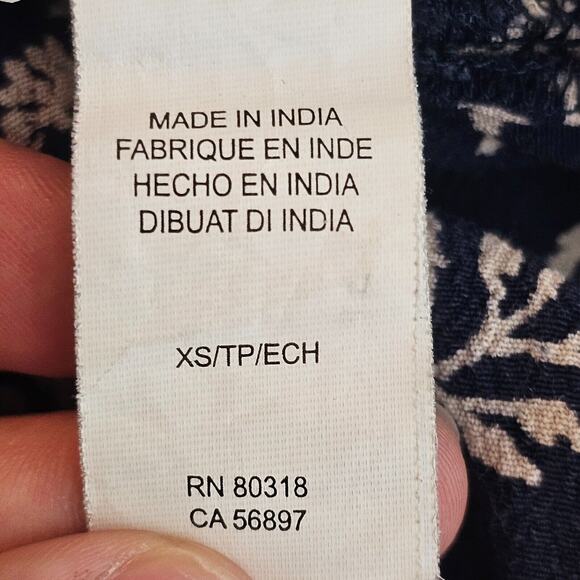 Lucky Brand Womens Floral Blue Jumpsuit Romper Sleeveless Halter Size XS Pocket - Picture 9 of 13